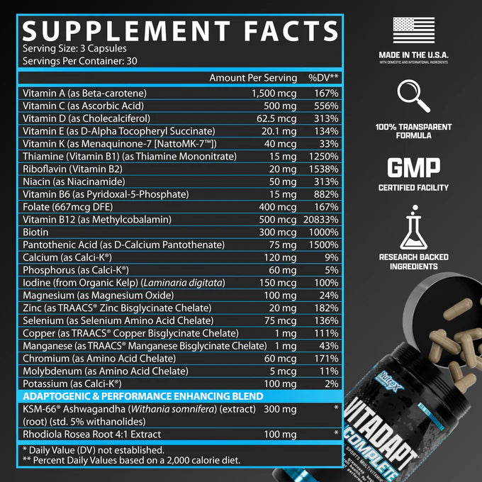 Vitadapt Nutrex Multivitaminico, 90 Capsulas.