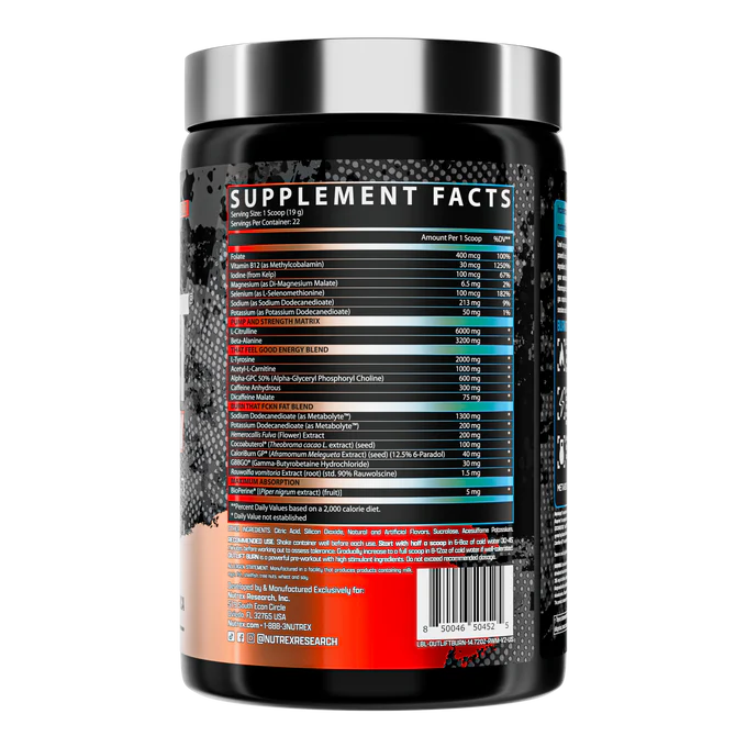Outlift Burn Nutrex, 22/44 Servicios.