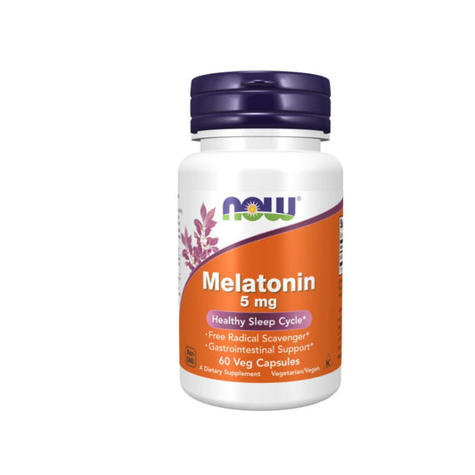 Melatonina 5mg Now, 60 Capsulas.
