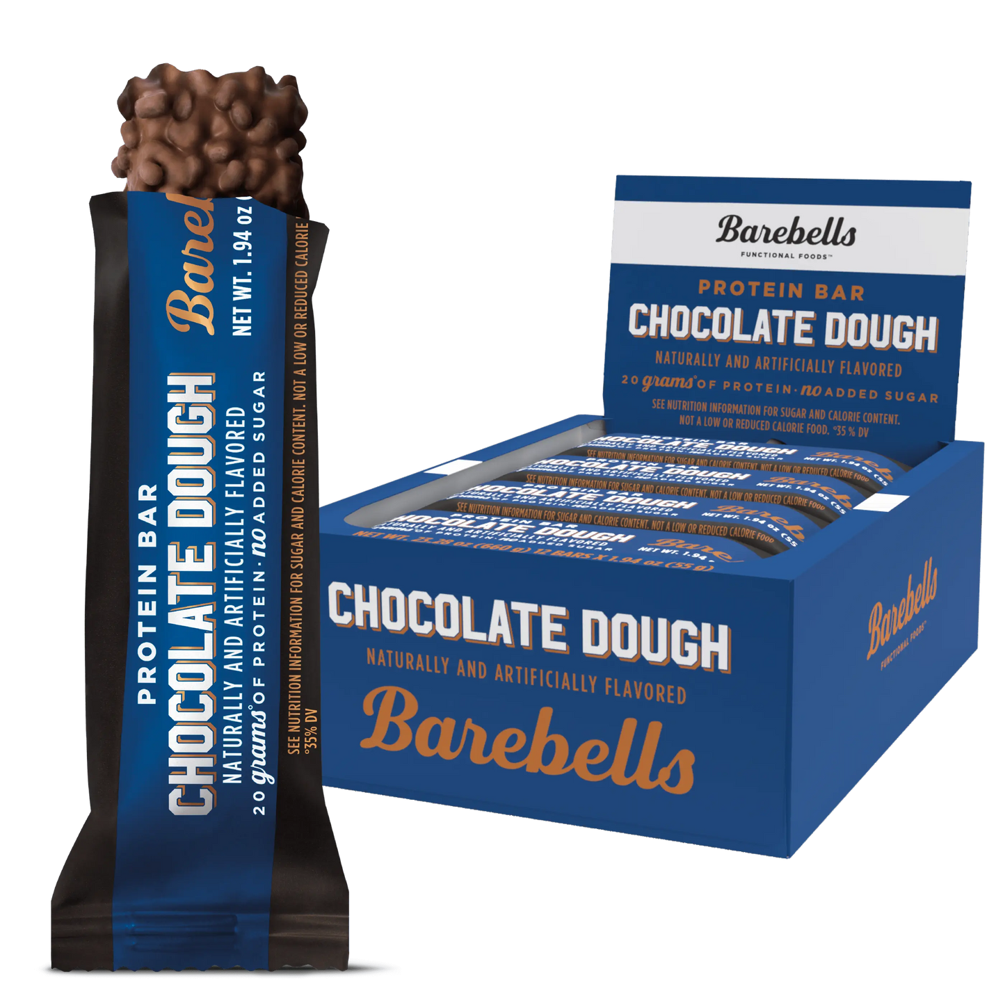Protein Bar Barbell, Chocolate Chip Dough.