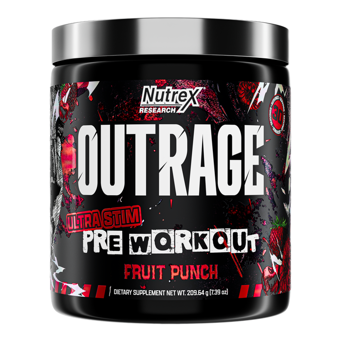 OUTRAGE Pre-Workout, 30 Servicios.